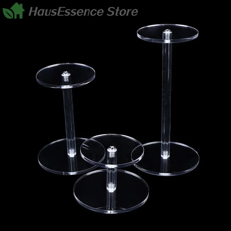 ※Transparent Durable Frame Round Jewelry Display Stand Acrylic Clear Bracelet Organizer Shelf Jewelry Storage Rack