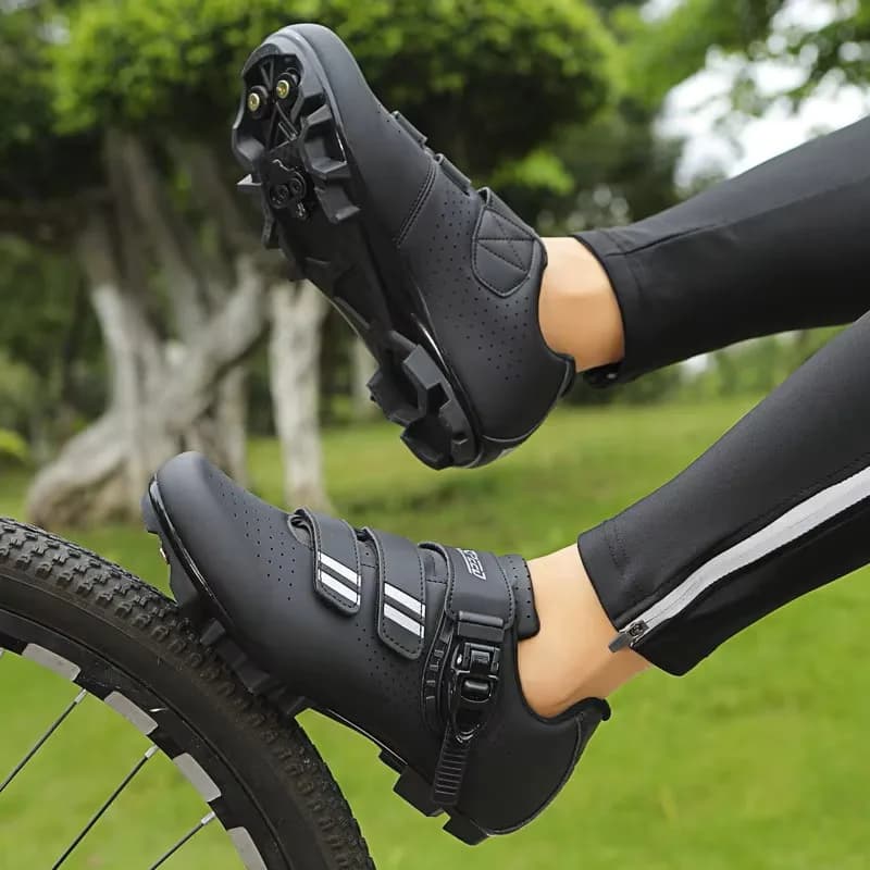 Men's Mountain Bike Shoes Riding Speed Sneakers Flats Road Riding Boots Clips Pedals Spd Mountain Bike Sneakers Women's Racing