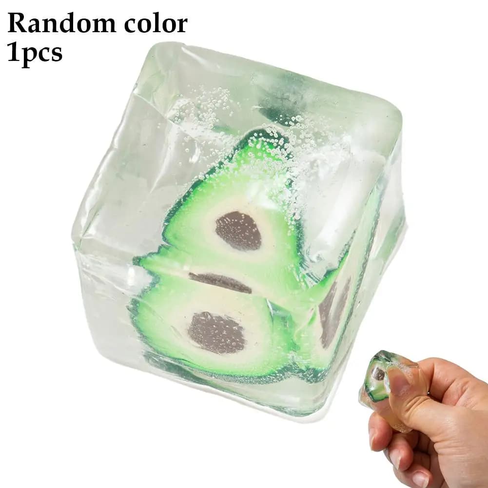 Giocattoli Squishy a Forma di Frutta in TPR, Confezione da 6, Giocattoli Sensoriali Antistress per Bambini e Adulti, Decorazione per Scrivania, Regalini per Feste, Palline Morbide da Spremere