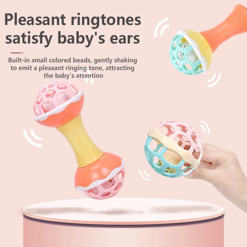 Campanelli per bambini sonagli massaggiagengive giocattoli palla neonati regali per bambini gratuito silicone morbido educativo 0-12 mesi giocattoli Montessori