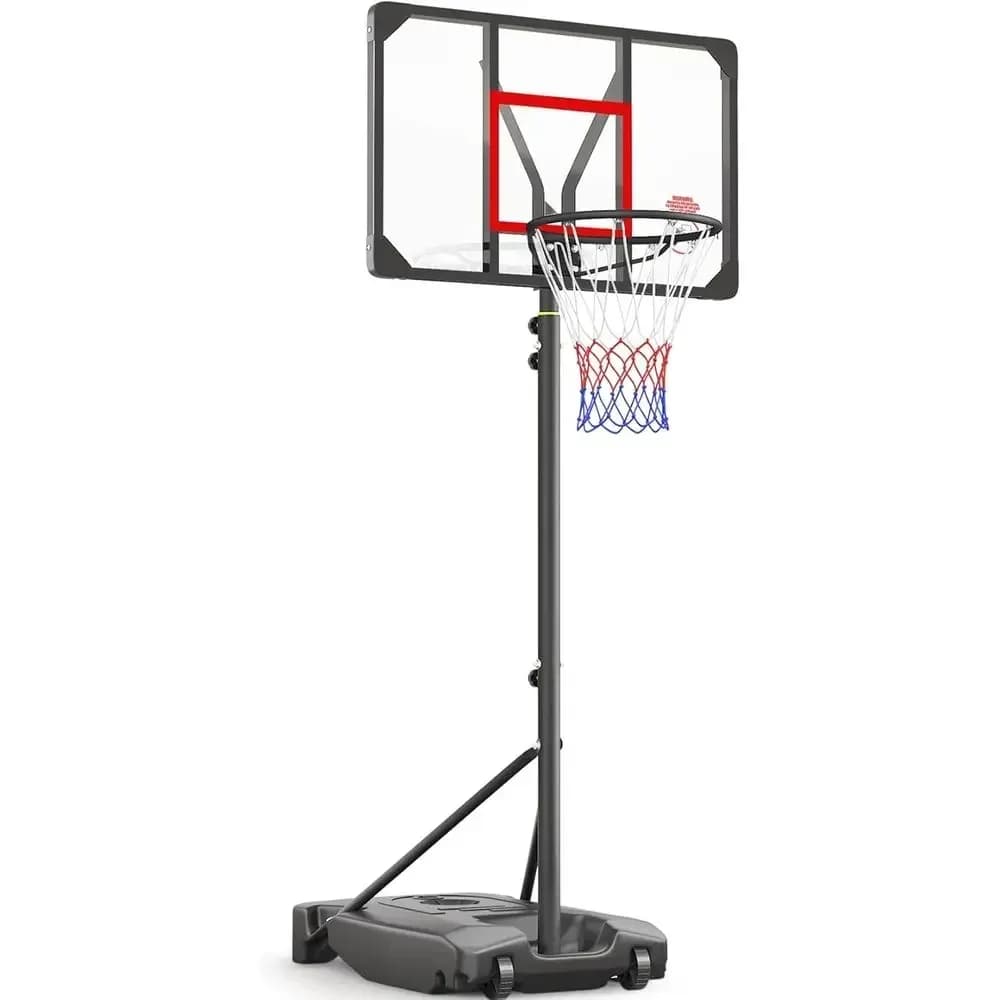 Canestro da basket portatile regolabile in altezza per bambini, ragazzi e giovani - Adatto per esterni, giardino, vialetto, gioco al coperto