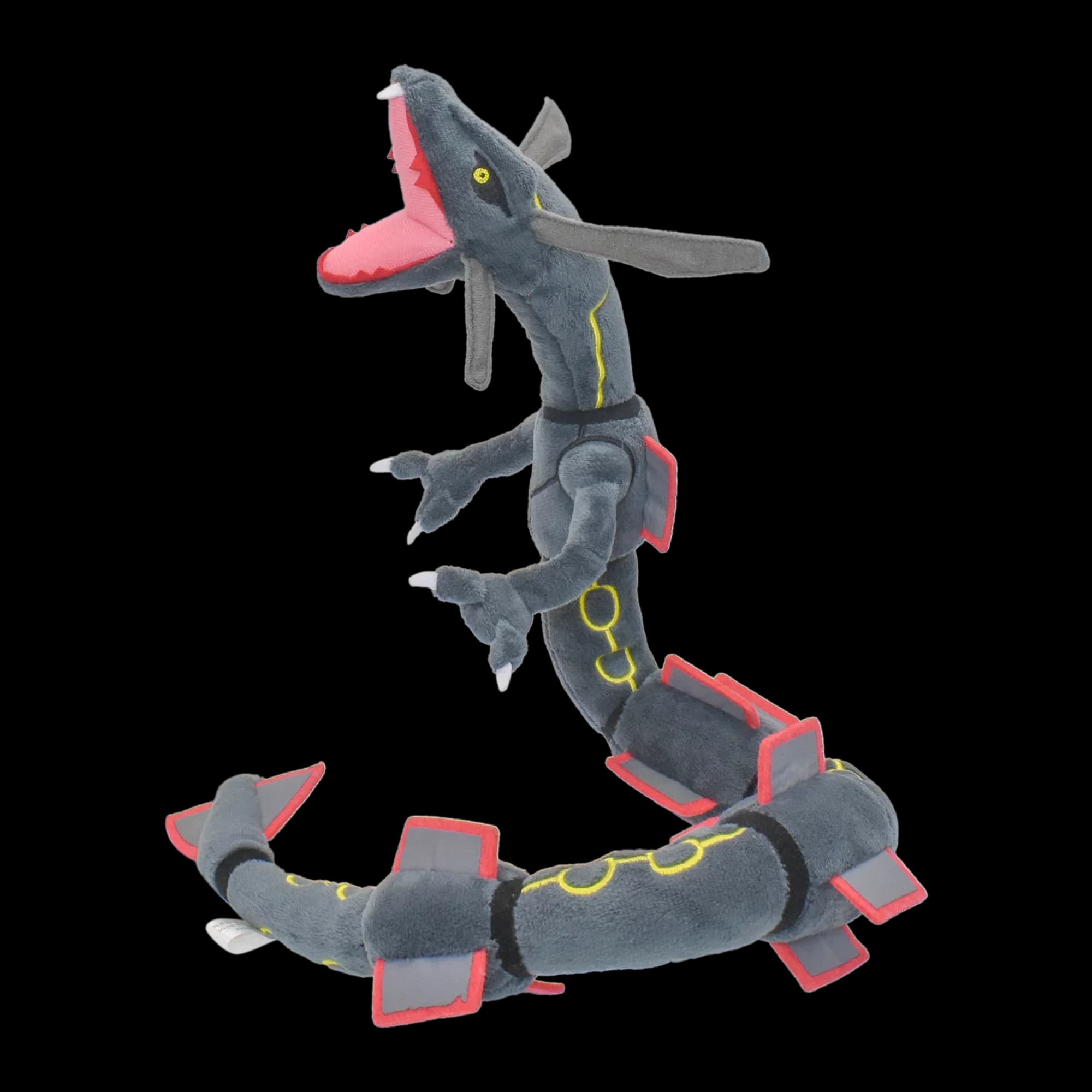 Rayquaza Shiny Foot Toys Game of Foot Animals for Collective Gifts, Soft plush, cute 12 inch black cartoon character