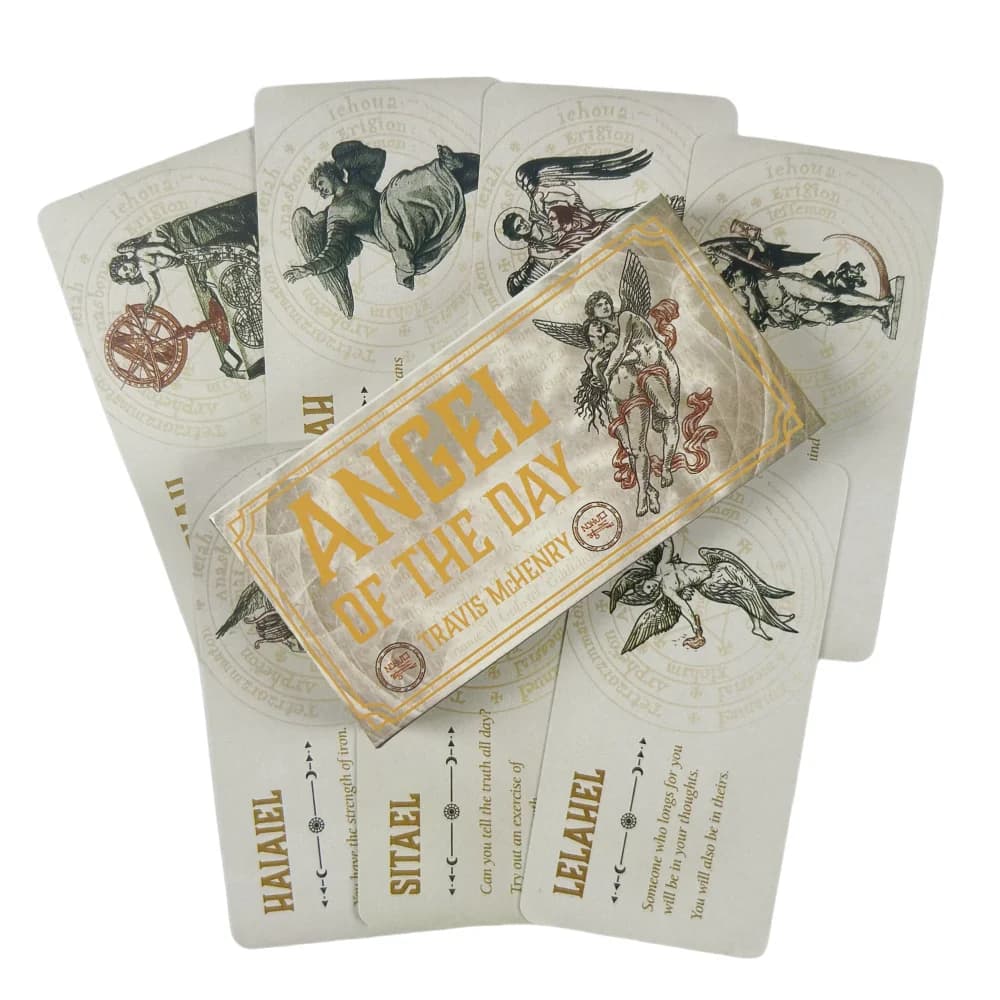 Carte Oracle Angel of The Day A 40 Tarot Lenormand Edizione Divinazione Inglese Mazzo Giochi Borad