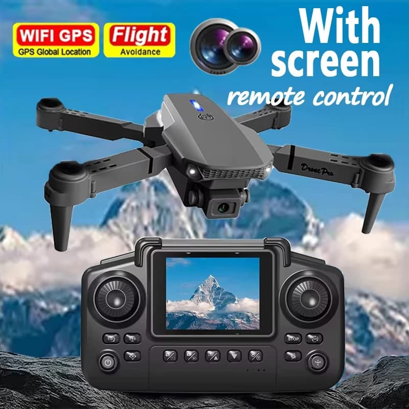 Drone RC E88 Pro 2026 con Doppia Fotocamera HD Grandangolare 8K, Elicottero RC Pieghevole Professionale, WIFI 5G FPV, Mantenimento dell'Altitudine, Nuovo Modello