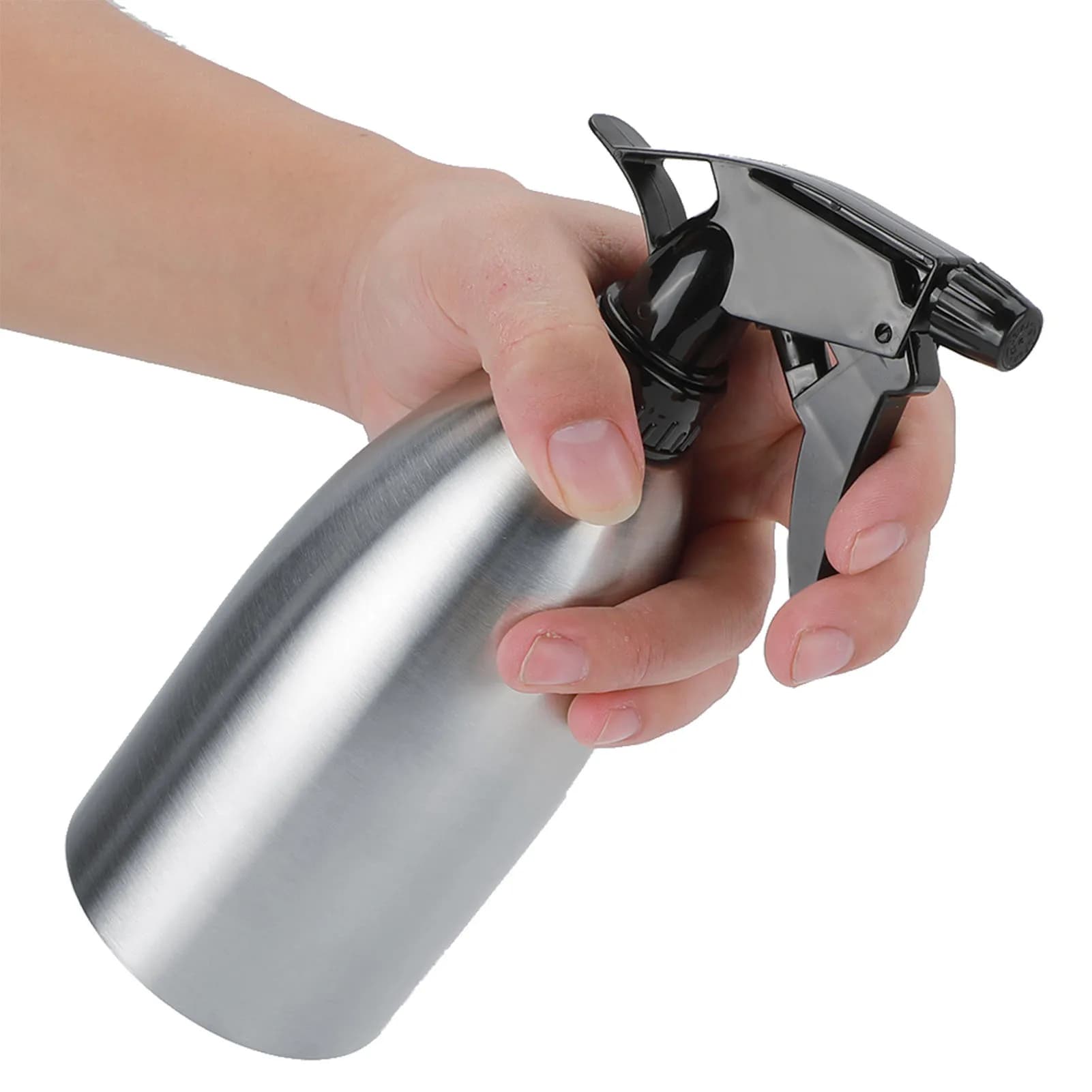 Annaffiatoio da 500ml in acciaio inox giardinaggio cucina irrigazione bottiglia a spruzzo ugello regolabile può per la casa