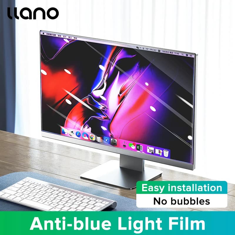 Pellicola Protettiva Anti-Luce Blu llano, Anti-Riflesso e Anti-Scintillio per Schermi di Laptop da 14-16 Pollici
