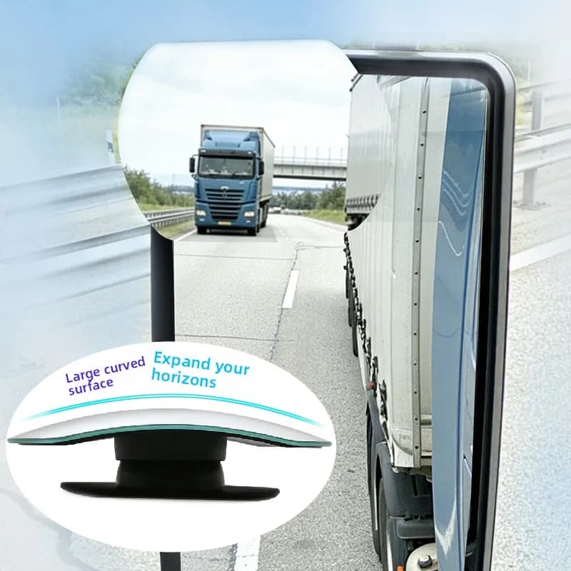 Specchietti Laterali per Camion e Auto, Specchio Convesso Rotondo per Punti Ciechi, Ampio Angolo, Impermeabile, Accessori Retrovisori per Auto