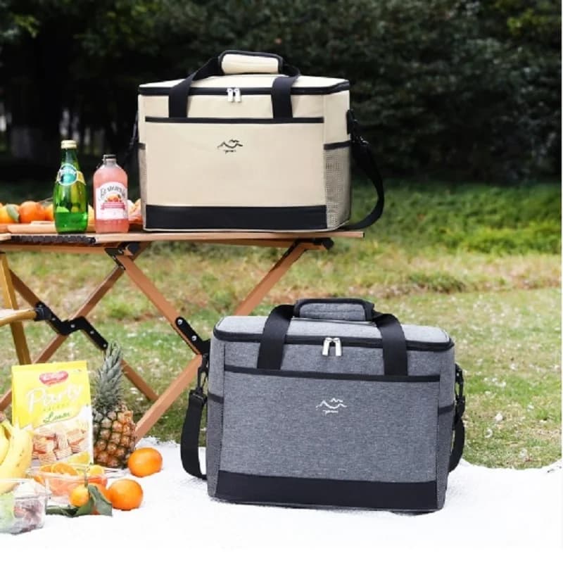 Large Capacity Square Ice Bag Minimalist Insulated Dining Bag Paste Picnic Bag for Freshness Conservation for Outdoor Use
