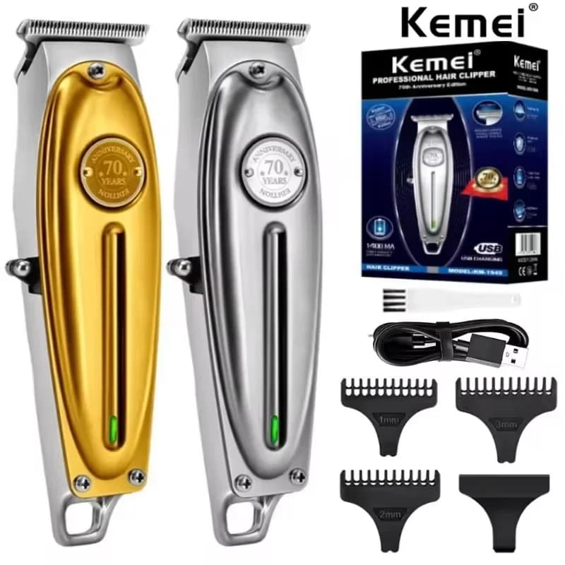 Kemei KM-1949 Pro electric barber completely in metal haircut professional for man beard haircuts finishing machine to cut hair