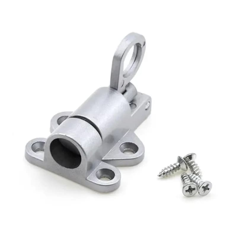 Chiavistello per porta in lega di alluminio bullone per porta di rimbalzo automatico a molla serratura di sicurezza per cancello Hardware per la casa con viti