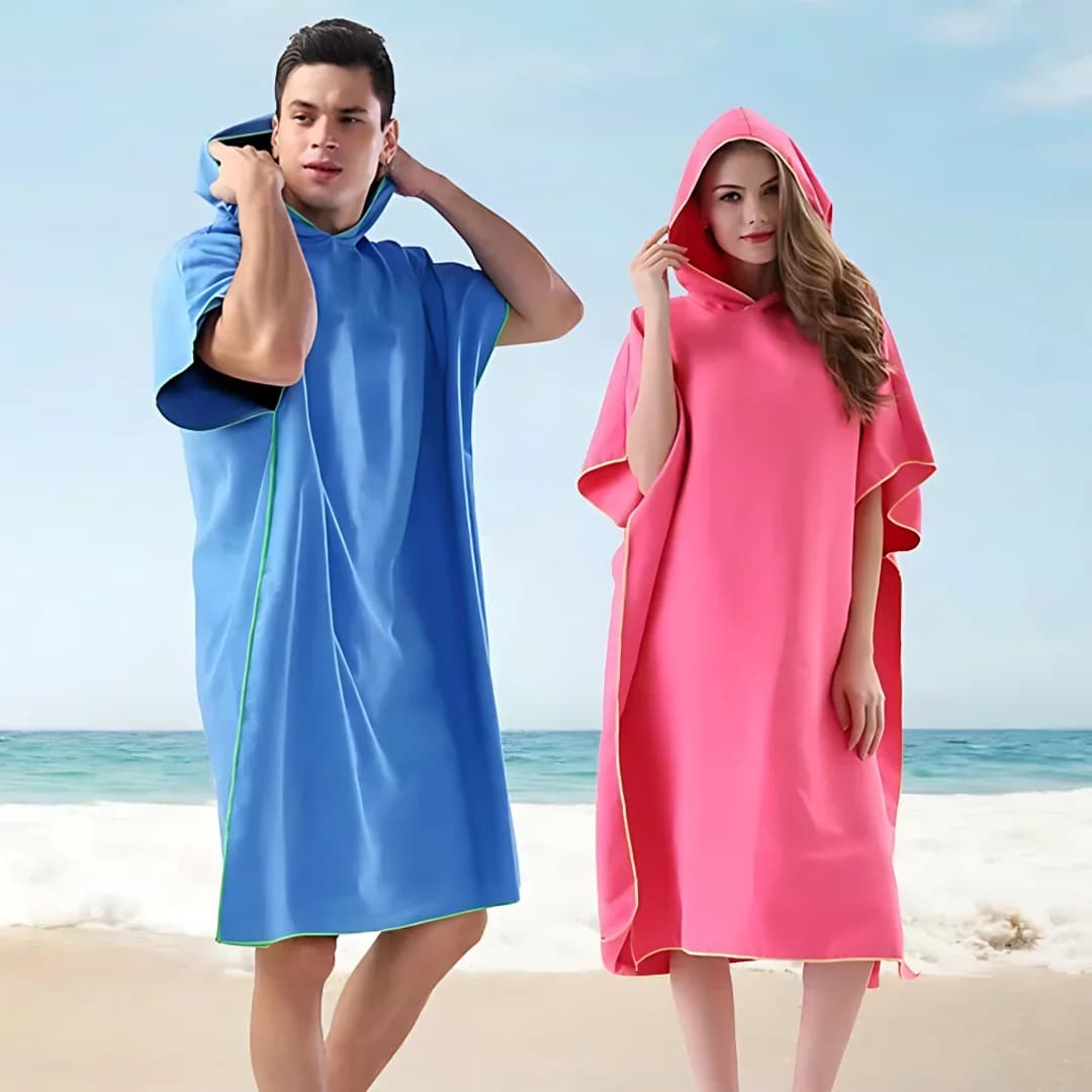 Surf Poncho Towel Changing Pad Hoodie Beach Cover Microfiber Towel Beach Towel Mute Adult Beach Poncho
