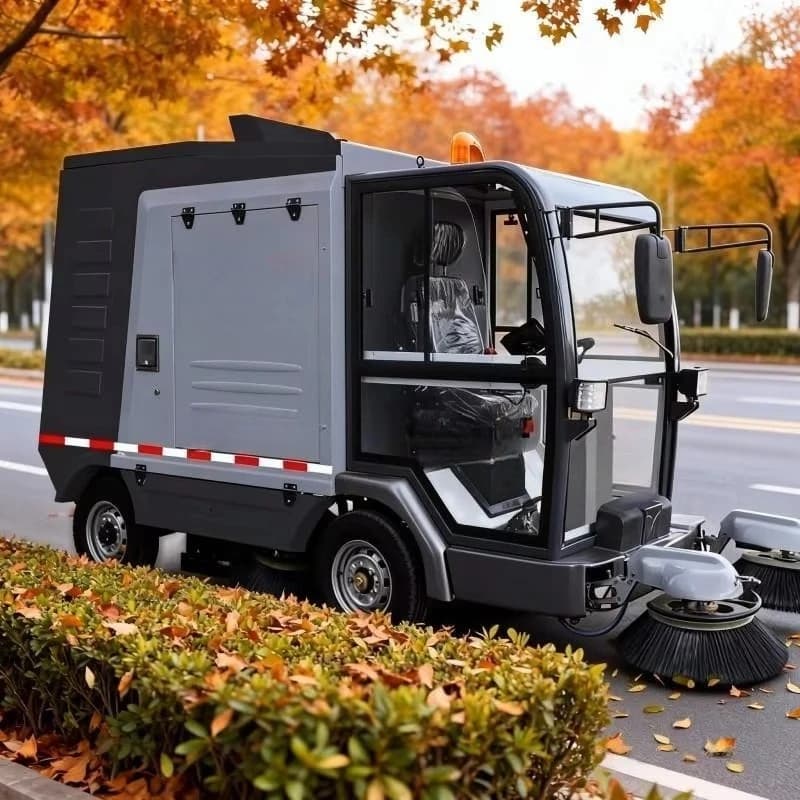 YG2000 New Industrial Electric Road Sprinkler with Side Brush and Battery Road Cleaning Machine