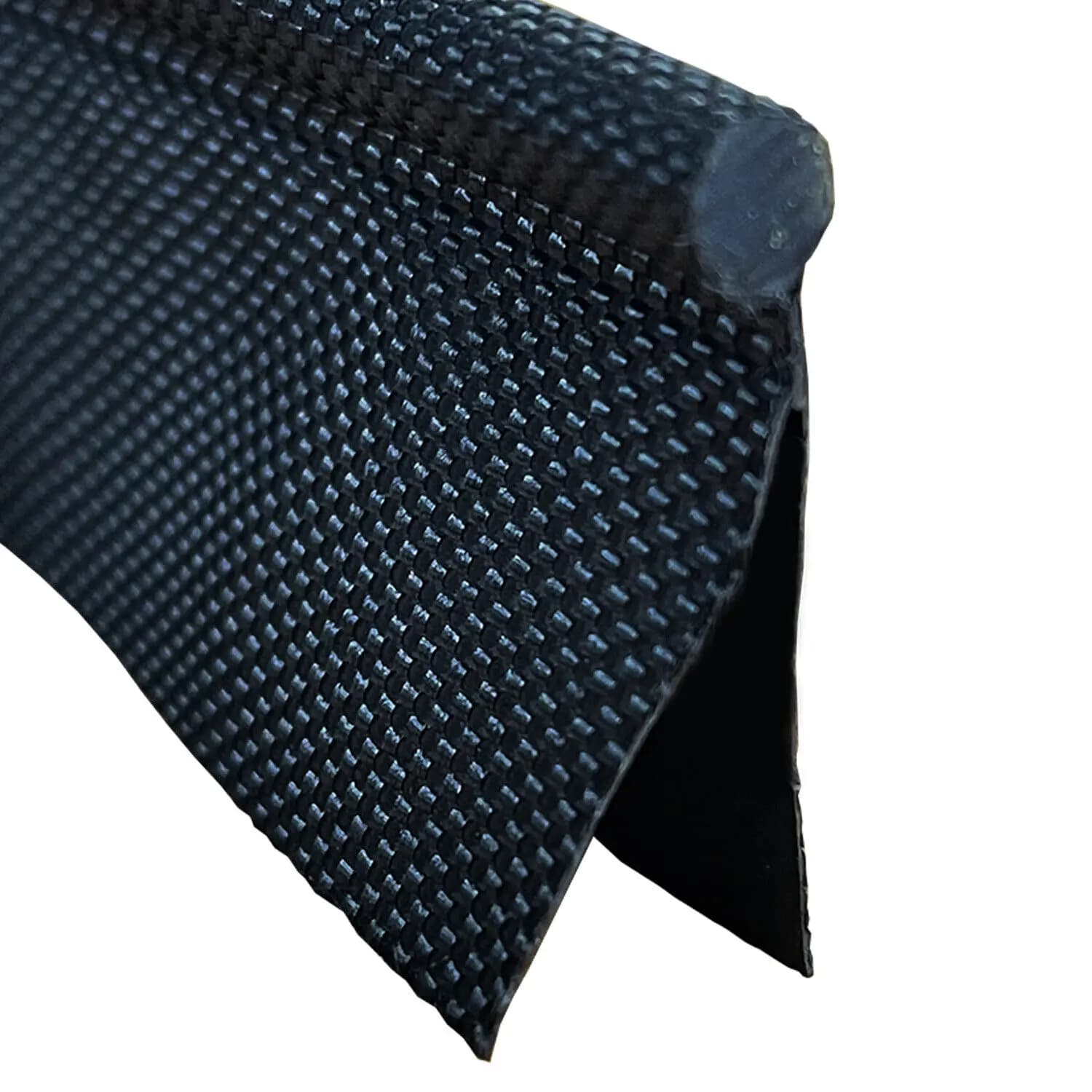Tubi per binari per tendalino per roulotte, doppia patta da 6 mm, con anima in PVC nero, tenda da campeggio/tenne/tenne/tende