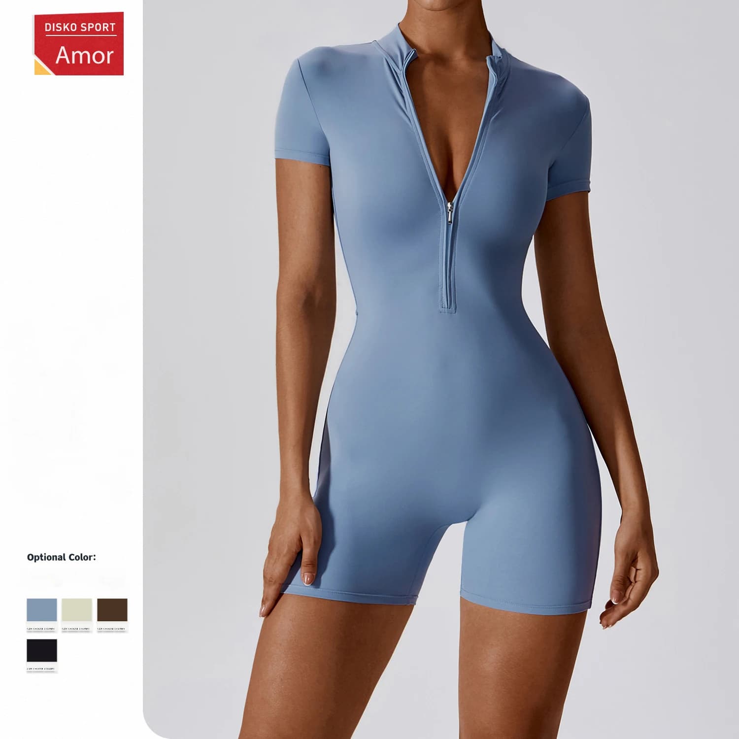 Women's Single Piece Yoga Pants Summer Short Sleeved Short Shorts Sports Jumpsuit Bodybuilding seamless high elasticity cycling jumpsuit