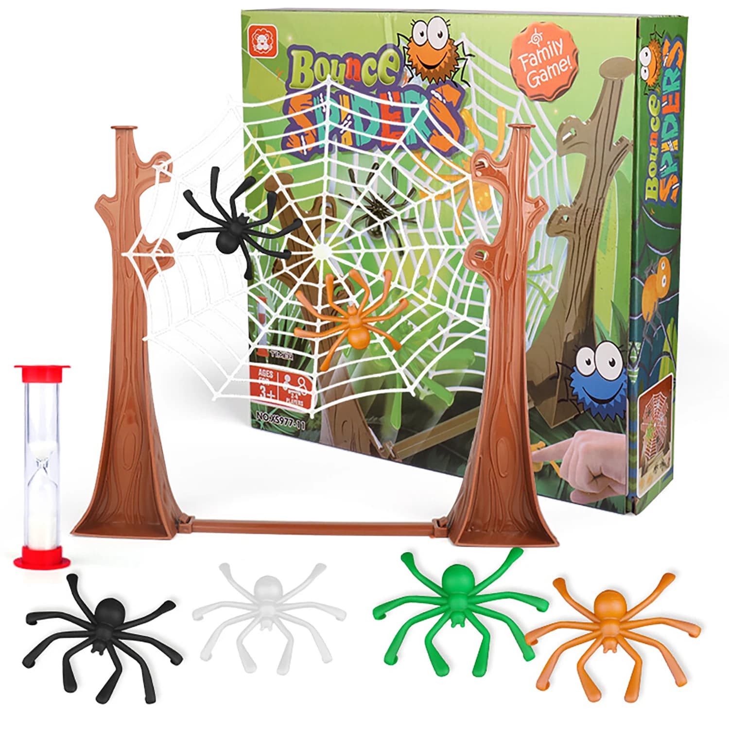 Gioco da Tavolo Ragnatela Rimbalzante: Intrattenimento per Feste, Interazione Genitore-Figlio, Gioco di Tiro alle Ragnatelle Appese