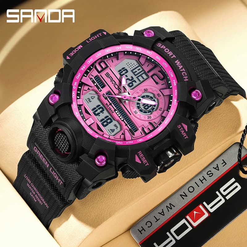 SANDA New Fashion Ladies LED Digital Sport Watch Boys Girl Watch students waterproof G Style Personality Quartz Watch Hot