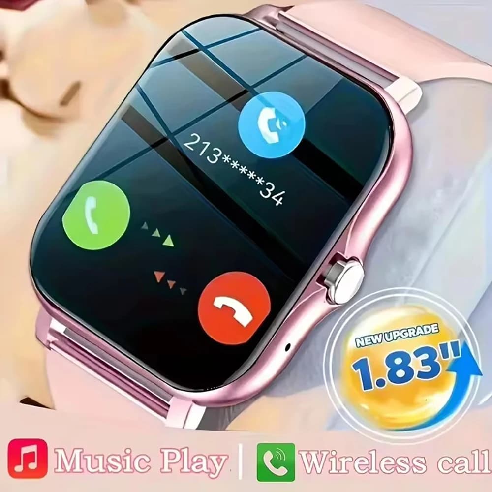 New Smartwatch 2026 for Men and Women, Gift with AMOLED Full Touch Screen, Sports and Fitness Watch, BT Calls, Digital Health Monitoring