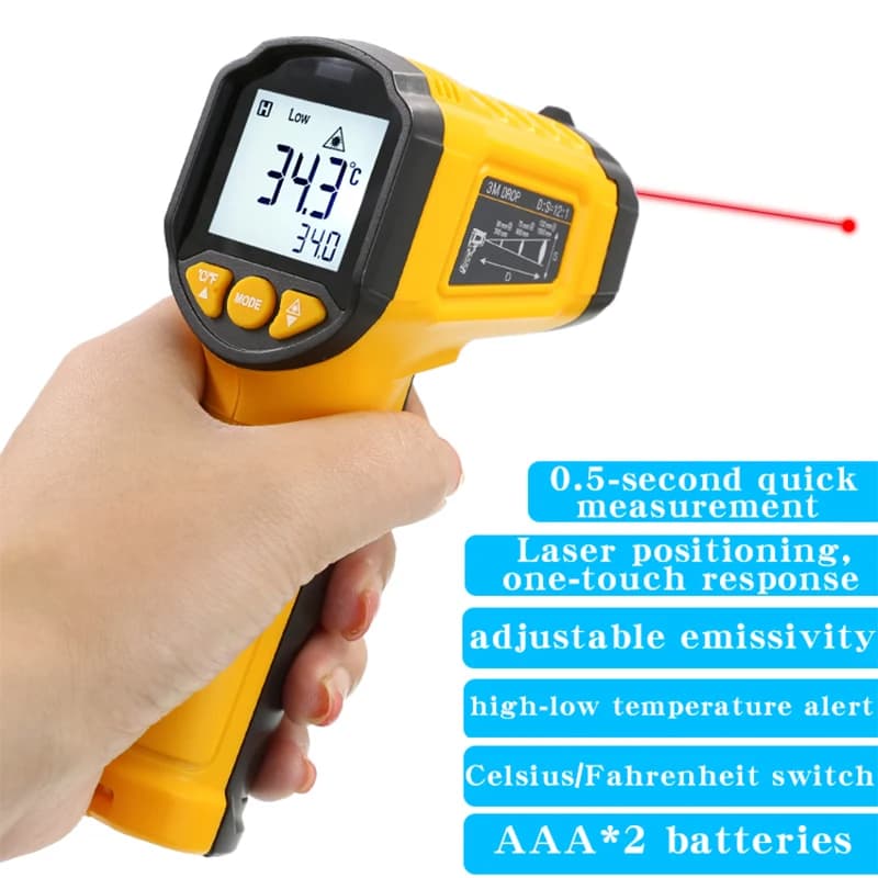 TS380 Contactless Infrared HYTAIS Thermometer High Precision Portable Industrial Electronic Temperature Meter TS600