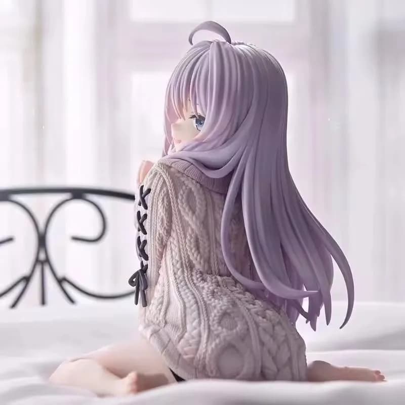 13 cm Il Viaggio di Elaina Anime Figura Abito in maglia Strega Elaina Action Figure Collezione in PVC Modello Bambola Giocattoli per regali di Natale