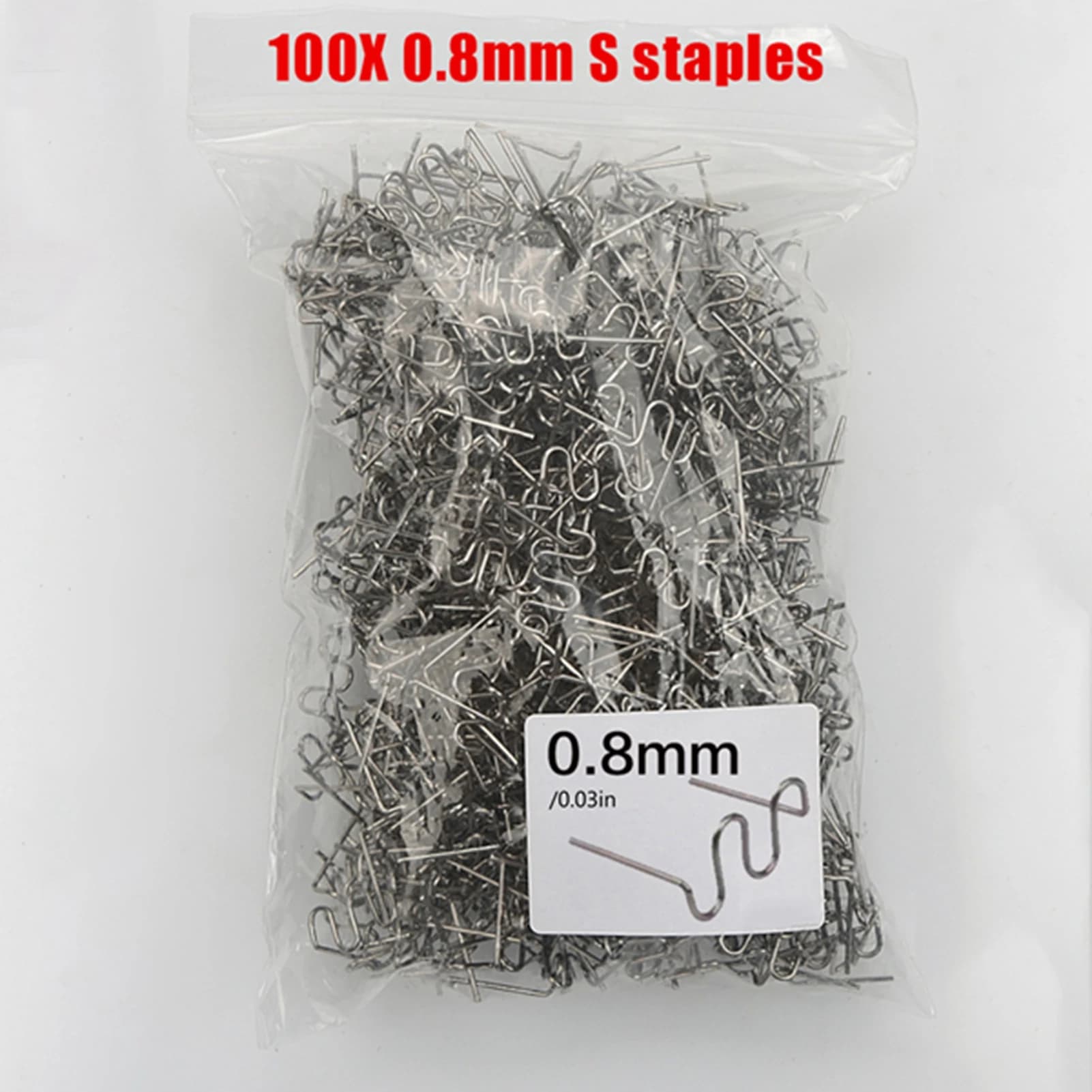 Saldatura di plastica/set pretagliato 0,6 mm-0,8 mm piatto caldo per strumento di riparazione saldatore per riparazione cucitrice in plastica