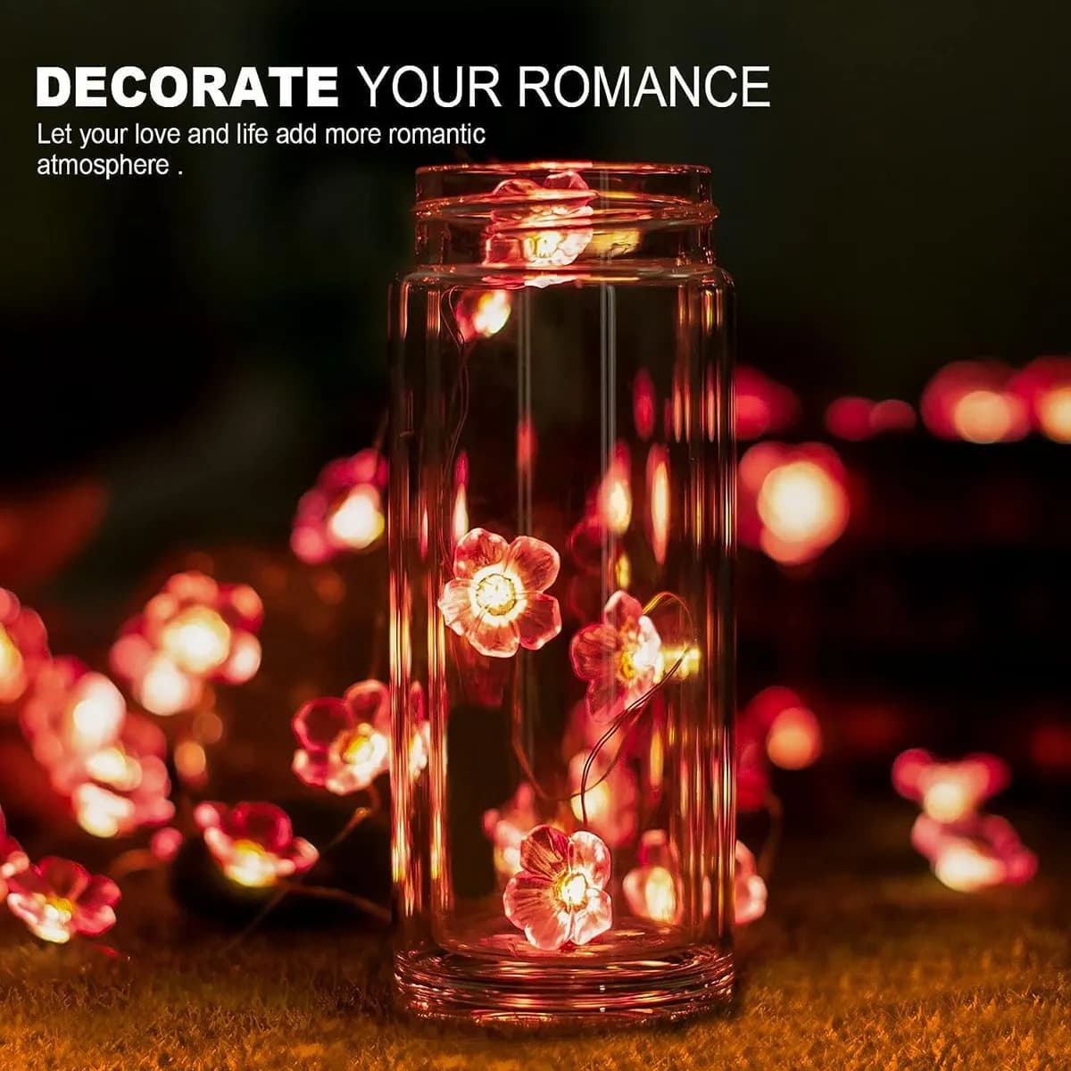 1PC 10/20/30 LED Fiore di Ciliegio Fata Luce A Batteria Scintillante Rosa Appeso Fiore di Illuminazione Per La Decorazione Della Parete Della Camera Da Letto