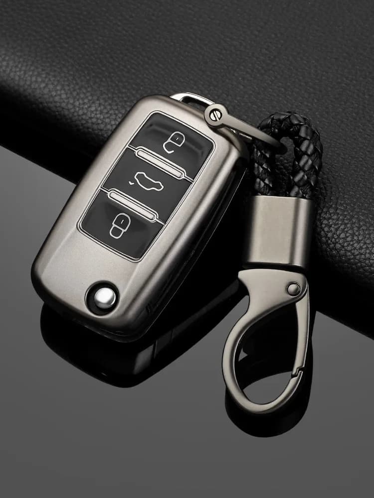 TPU Car Flip Key Case Cover Shell For Volkswagen VW Polo Golf Passat Tiguan Beetle Caddy T5 Up Eos Skoda Octavia Seat Leon Altea