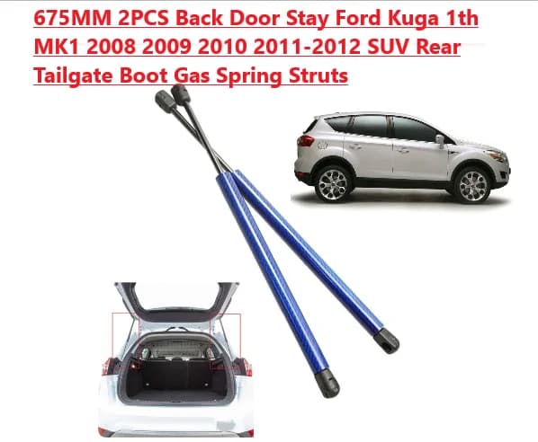 675 MILLIMETRI 2PCS Porta Posteriore Soggiorno Ford Kuga 1th MK1 2008 2009 2010 2011-2012 SUV Portellone Posteriore Boot Molla A Gas Struts Prop Ascensore Supporto
