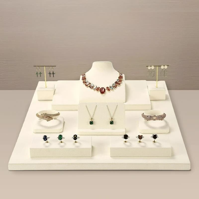Scene objects for display of jewelry, rings, necklaces, bracelets, earrings, jewelry exhibitors, light luxury counter jewelry