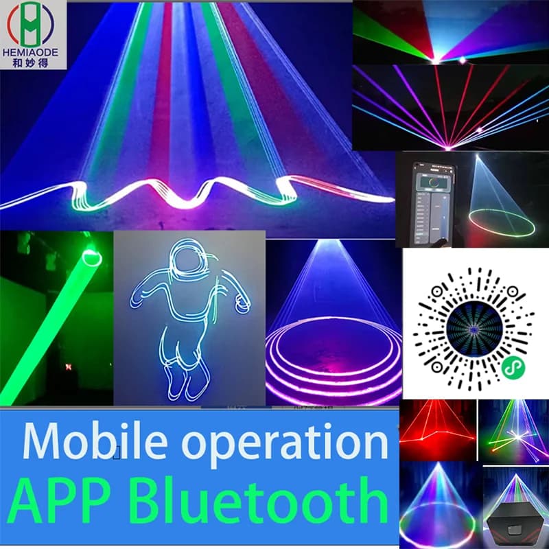 Luce laser per feste laser da 3 W Mini programma DJ Proiettore da discoteca laser Illuminazione scenica KTV Bar Luce d'atmosfera (Dmx512 + Controllo vocale