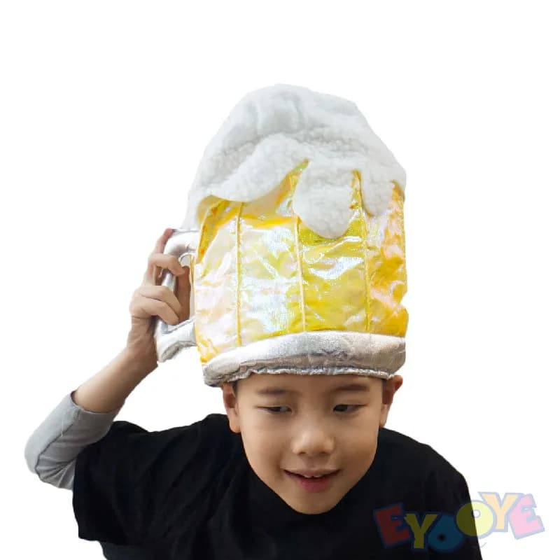 Divertente cappello creativo a forma di tazza da birra Cappello da festival della birra per bambini Cappello da carnevale per bambini