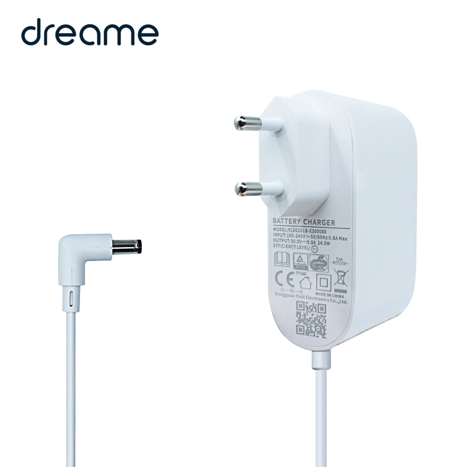 Adattatore per Dreame V9 V9P V10 V11 V12 T10 T20 T30 accessori adattatore di alimentazione con spina ue caricabatteria pezzi di ricambio di ricambio