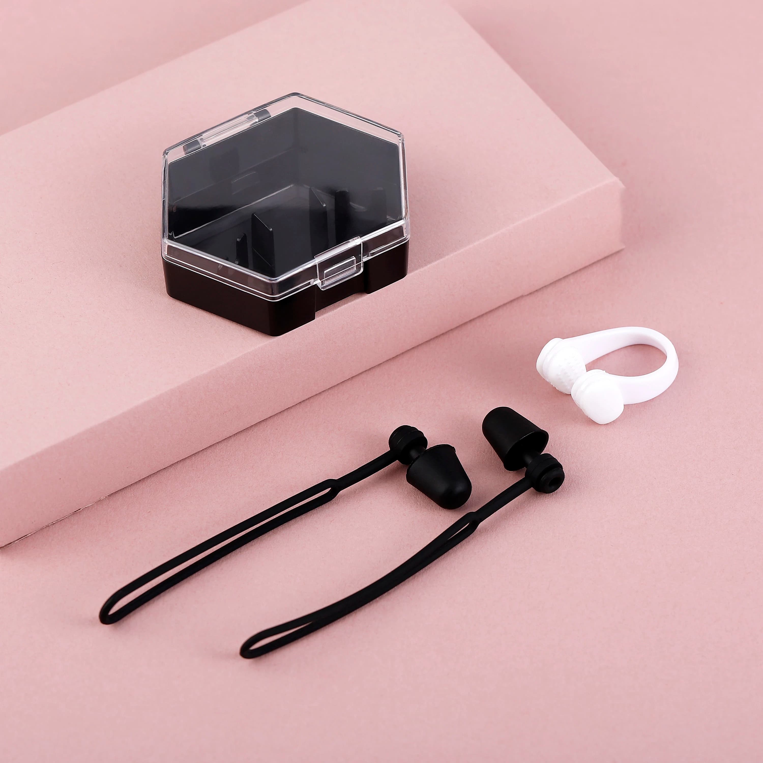 Summer swimming ear plugs and nose clip set Anti-noise ear plugs for silicone waterproof sleep Water sports accessories for diving