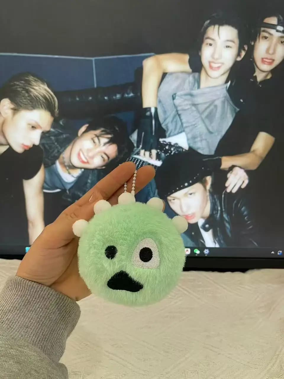Cortisball plush ball pendant with the same plush, ugly and cute object around, hanging chain, fan bag gift,Martin KONHO JUHOON