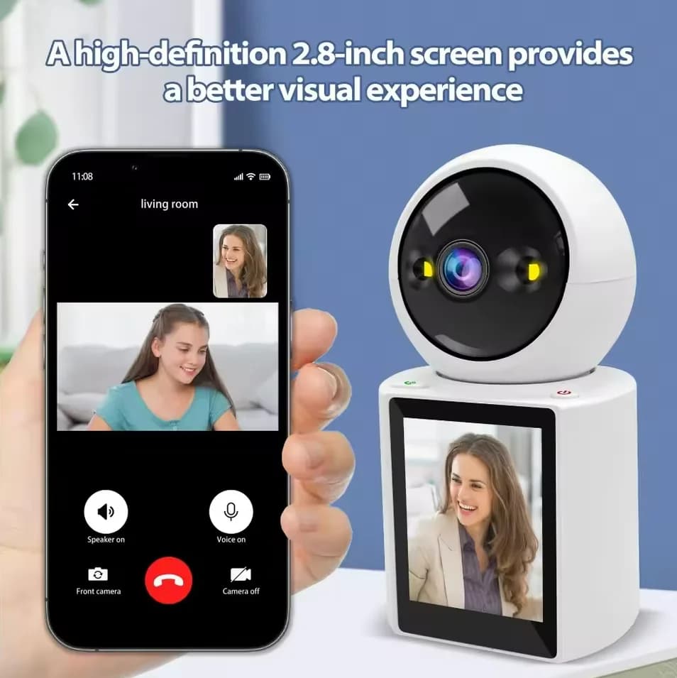 Baby monitor da 3 MP con telecamera Wifi Baby Nanny Cam di sicurezza Monitoraggio automatico Videochiamata domestica Telecamera di sorveglianza IP CCTV PTZ wireless