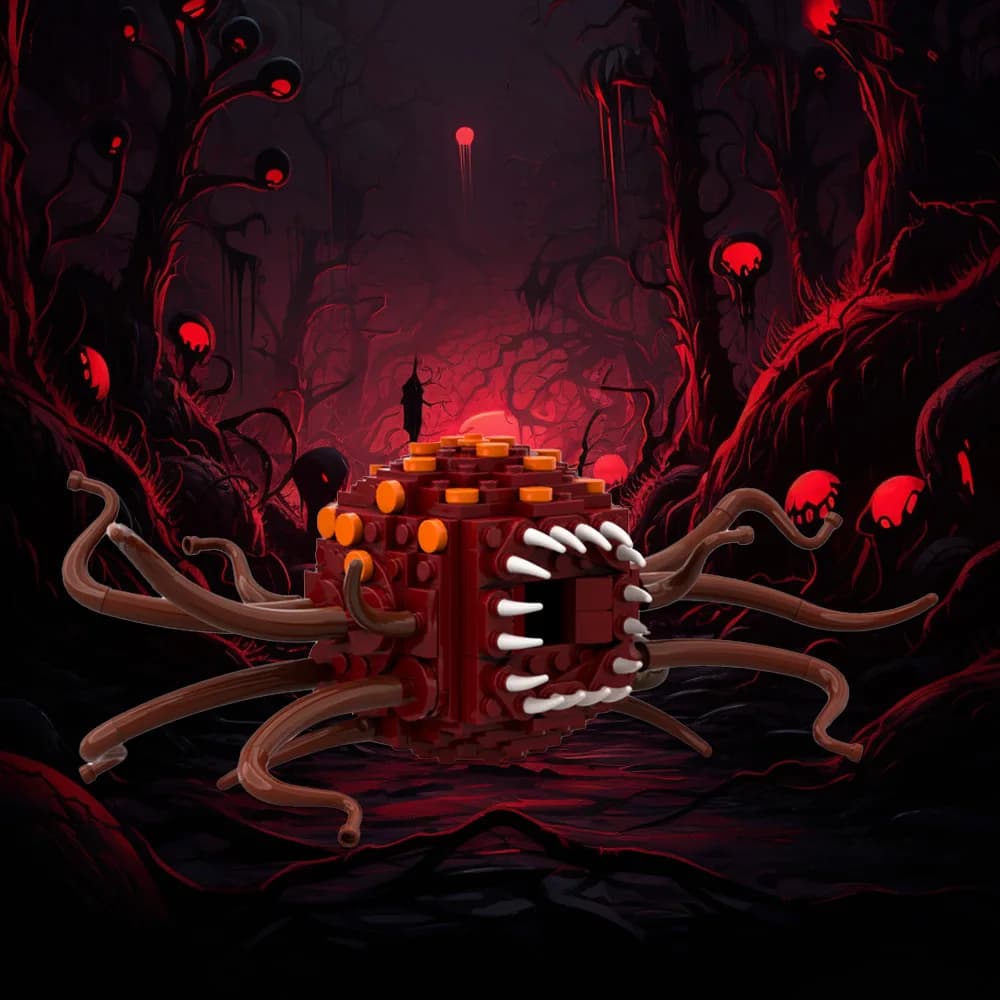 MOC Tentacolo Alieno 192PCS Blocchi di Costruzione STEM Giocattolo Creativo FAI DA TE Regalo di Festa Kit Modello Educativo per I Bambini Adolescenti Adulti