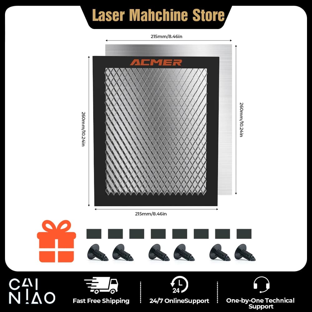 ACMER S1 Mini Honeycomb Work Desk 260*215mm for S1 2.5W/3.5W/6W Laser Engraving Machine Accessories Honeycomb Card