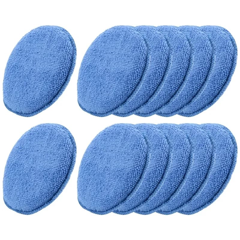 Applicatore di cera in microfibra da 5 pollici Cuscinetti in spugna di schiuma per lucidatura ultra morbida per ceratura, lucidatura e dettagli dell'auto Strumenti puliti