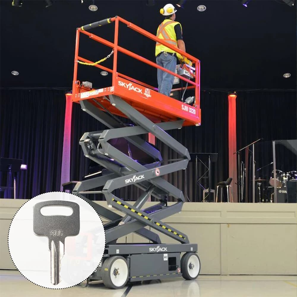 455 Lift Boom Sliding Keys Forklift Genie Skyjack Terex Snorkel Manlift Vertical Key for heavy equipment 104466