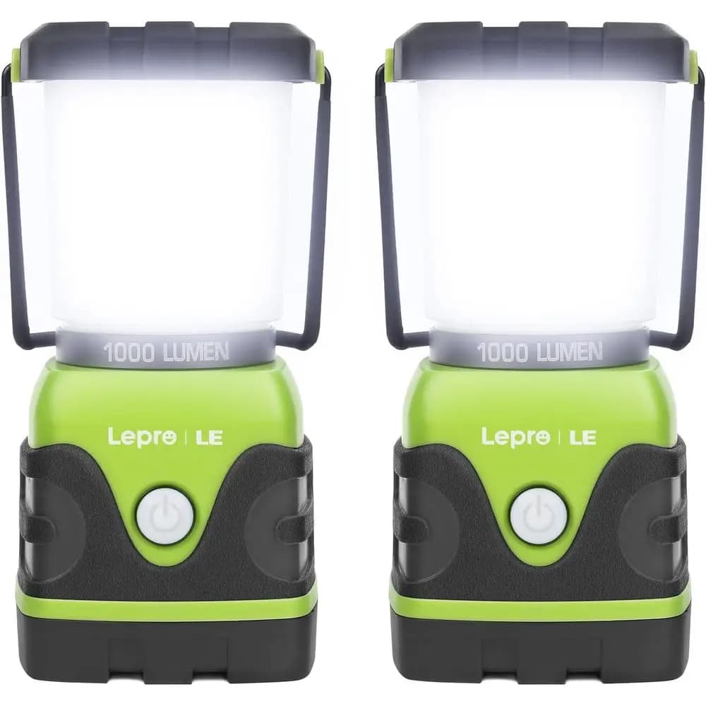 Lanterna da Campeggio a LED da 1000LM Alimentata a Batteria, Luce per Tenda Impermeabile, 4 Modalità, Portatile per Avventure all'Aperto e Uso di Emergenza