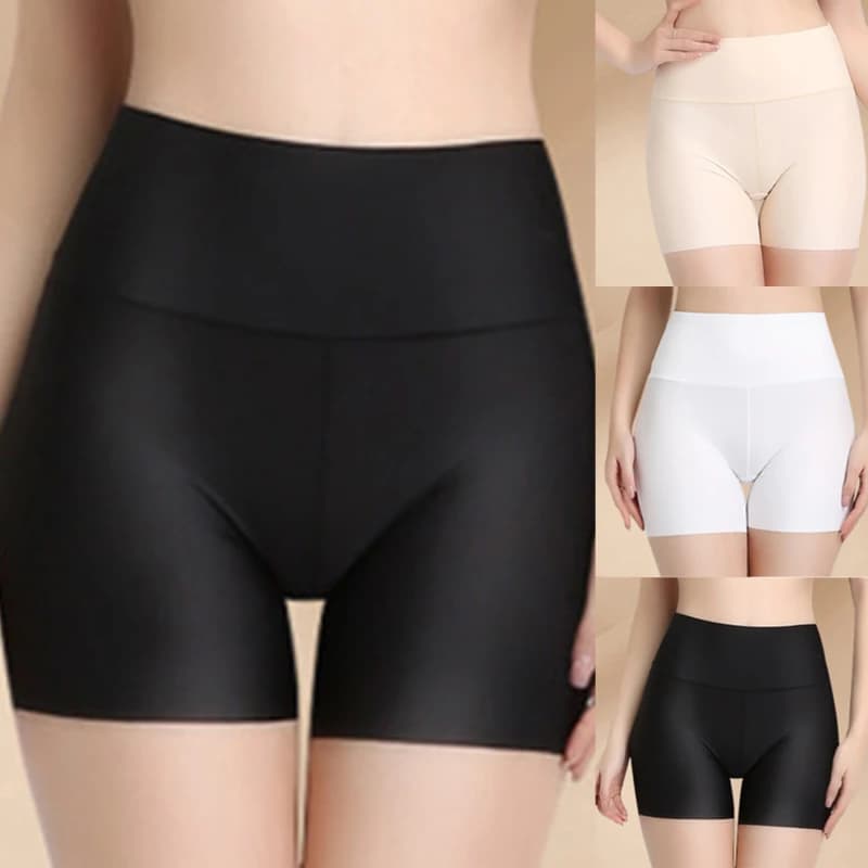 Safety pants ready in stock Women's high waist shorts under the skirt Seamless lawns in icy silk Slip breathable boxer Cycling