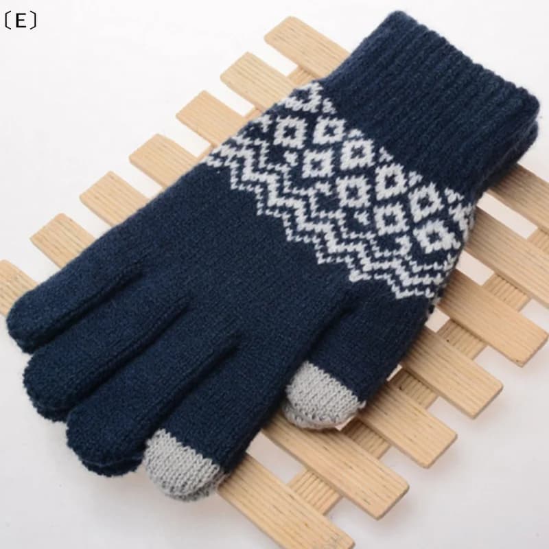 Hot winter knitted gloves, touchscreen, thick and warm, for cycling and riding, for men and women, for adults, for cold climates
