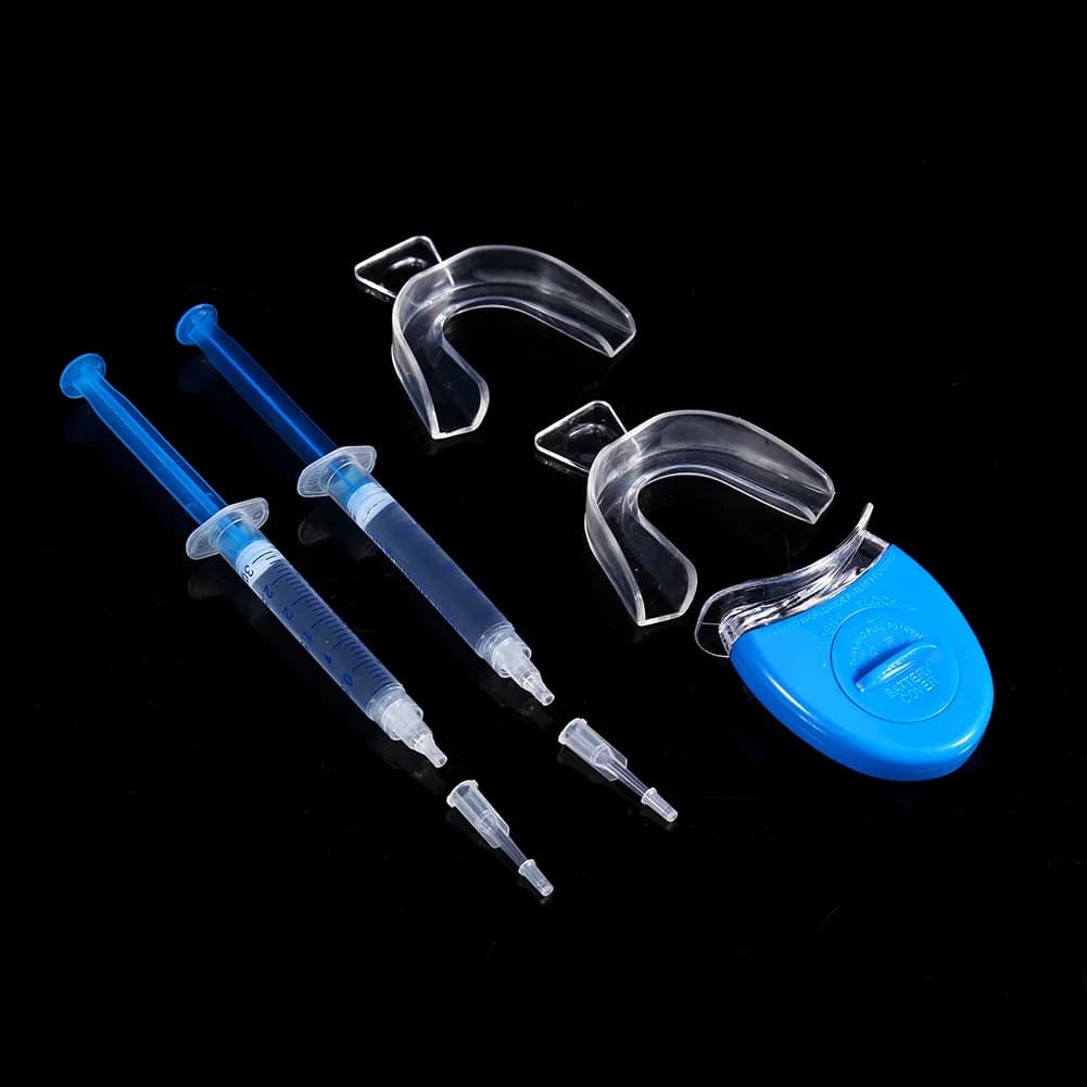 6 pcs Home Use Dental Whitening Kit 3 ml Whitening Gel Dental Tray Whitening Laser Light Professional Accelerating Whitening
