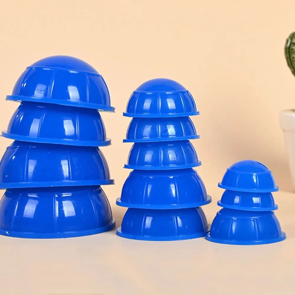 12PCS Lattine sottovuoto in silicone Ventosa per massaggio Massaggiatore sottovuoto per tutto il corpo Set di ventose Coppettazione cinese Assistenza sanitaria