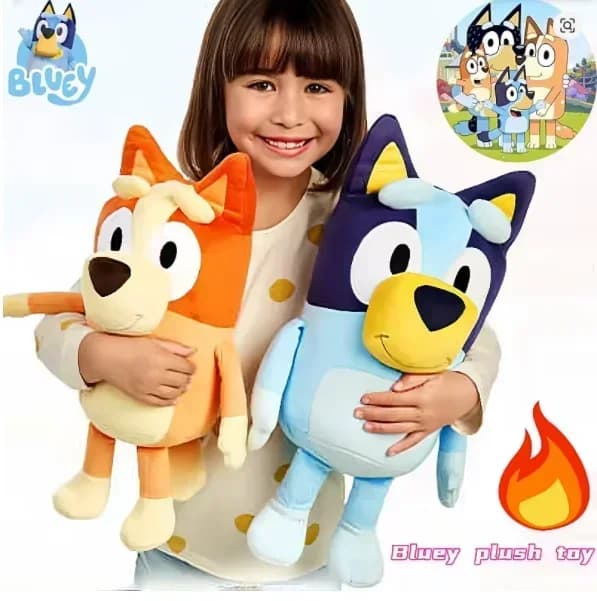 @ VENDITA Bluey Dog Bingo Famiglia Peluche Cartoon Dog Animali di peluche morbidi Bambole Compleanno Regali di Natale Famiglia Blue-Y Bingo