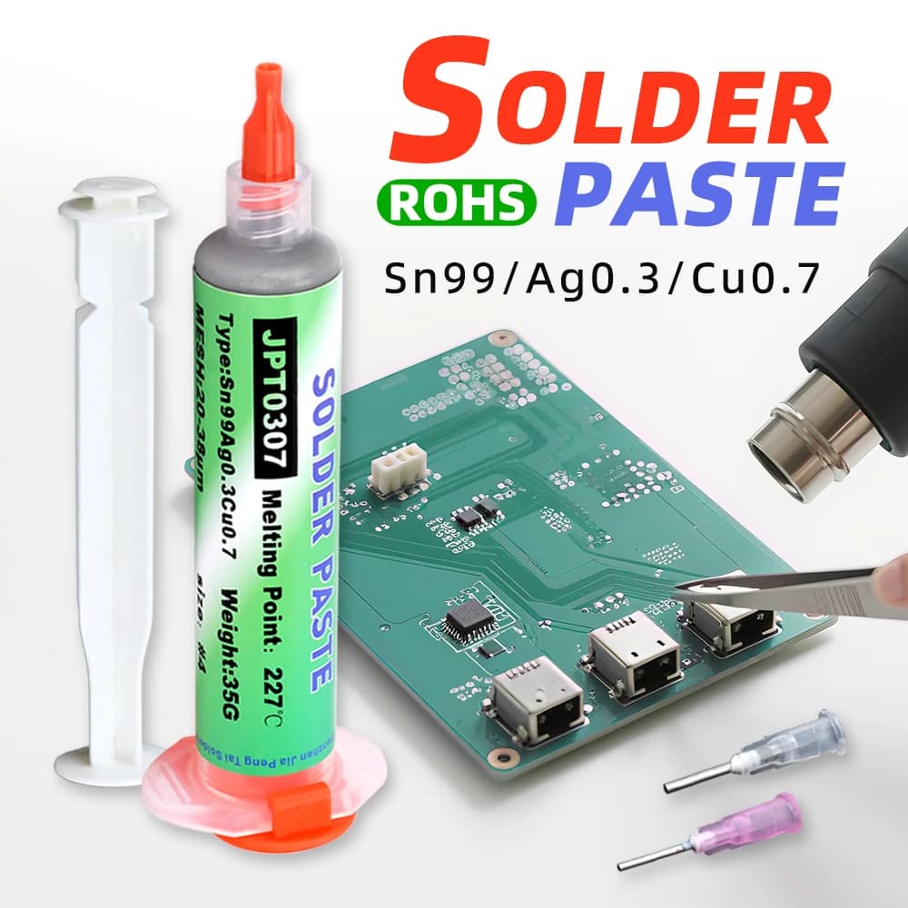 High Temperature Sn99 Ag0.3 Cu0.7 High-Temperature Sn99 Ag0.7 In Tubet, for Cellular Phone Repair, USB ports, LED welding