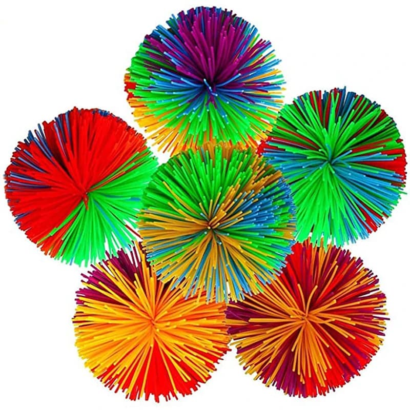 Arcobaleno Palline filanti Giocattoli sensoriali Fidget per bambini Bomboniere Giochi divertenti all'aria aperta Pelotas Saltarinas Niños Juguetes Divertidos