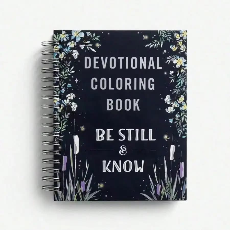 Libro da colorare devozionale 'Be Still & Know' - 75 Devozioni Ispiratrici + Pagine da Colorare