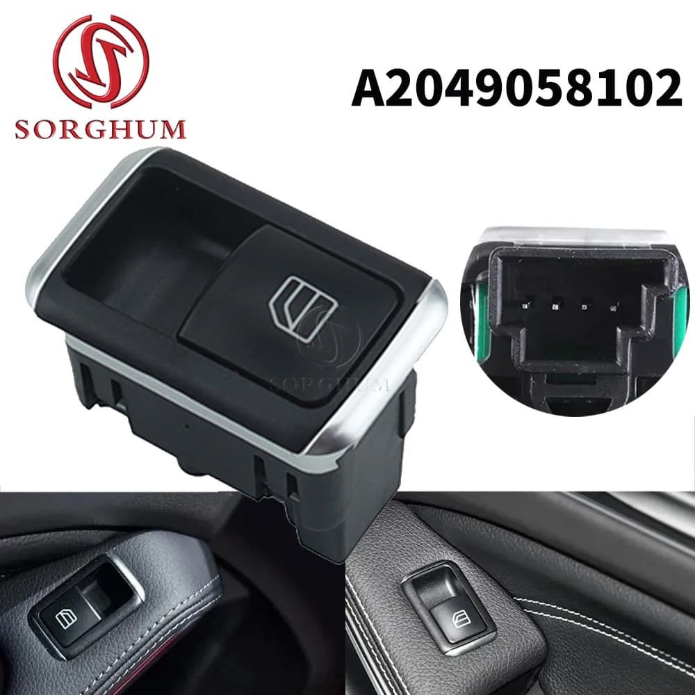 SORGHUM Finestra Interruttore di Pulsante Per Mercedes-Benz GLS CLA GLK ABCG M Klasse W204 W212 W176 W166 W463 W246 A2049058102 2049058202