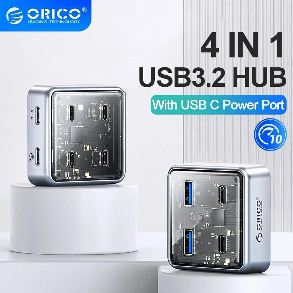 ORICO USB Extender Collector Splitter Docking station da tavolo Hub di estensione TypeC multiporta Interfaccia 3.2