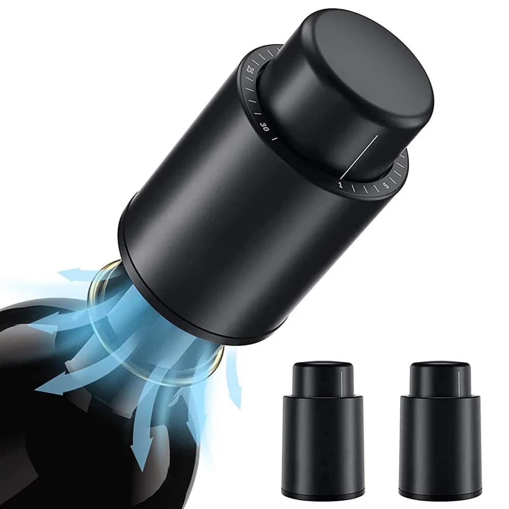Vacuum Wine Bottle Cap Sealed Conservation Vacuum Storage Wine Bottle Push Style Bar Tools Bar Items Reusable Wine Cap